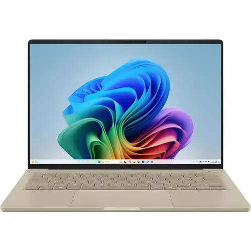 Ultrabook ASUS Zenbook A14 UX3407NA (Procesor Qualcomm Snapdragon X2 Elite X2E-88-100, 14inch WUXGA OLED, 16GB LPDDR5X, 512GB SSD, Qualcomm Adreno, Win11 Home, Bej)
