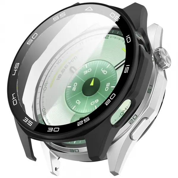 Husa Techsuit Defense360 Pro Bezel pentru Huawei Watch GT 6 46mm, Neagra