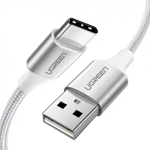 Cablu Date/Incarcare UGREEN US288, USB-A - USB-C, 18W, 1m (Alb)