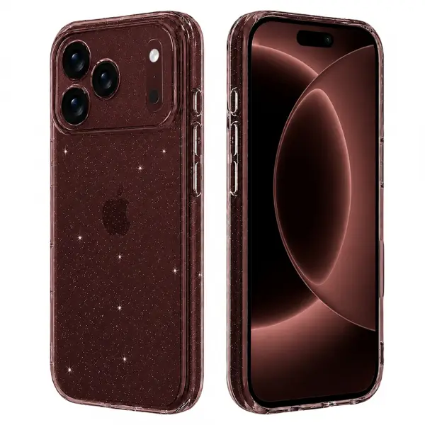 Husa pentru Apple iPhone 18 Pro Max / 17 Pro Max, Techsuit, SparkleSkin, Transparenta