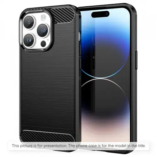 Husa Techsuit Carbon pentru Apple iPhone 17 Pro Max,  Neagra