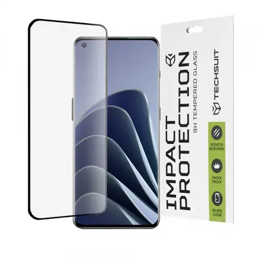 Folie de protectie Ecran Techsuit pentru OnePlus Ace 2 Pro / Ace 2 / 11R / 11 / 10 Pro, Sticla Securizata, Full Glue, 111D