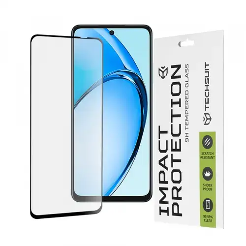 Folie de protectie Ecran Techsuit pentru Oppo A60, Sticla Securizata, Full Glue, 111D