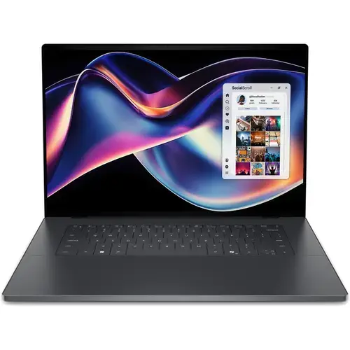 Laptop DELL XPS 16 DA16260 (Procesor Intel® Core™ Ultra X7 358H (18M Cache, up to 4.80 GHz) 16inch 3.2K OLED 20-120Hz Touch, 64GB LPDDR5X, 2TB SSD, Intel Arc B390 Graphics, Windows 11 Pro, Gri)