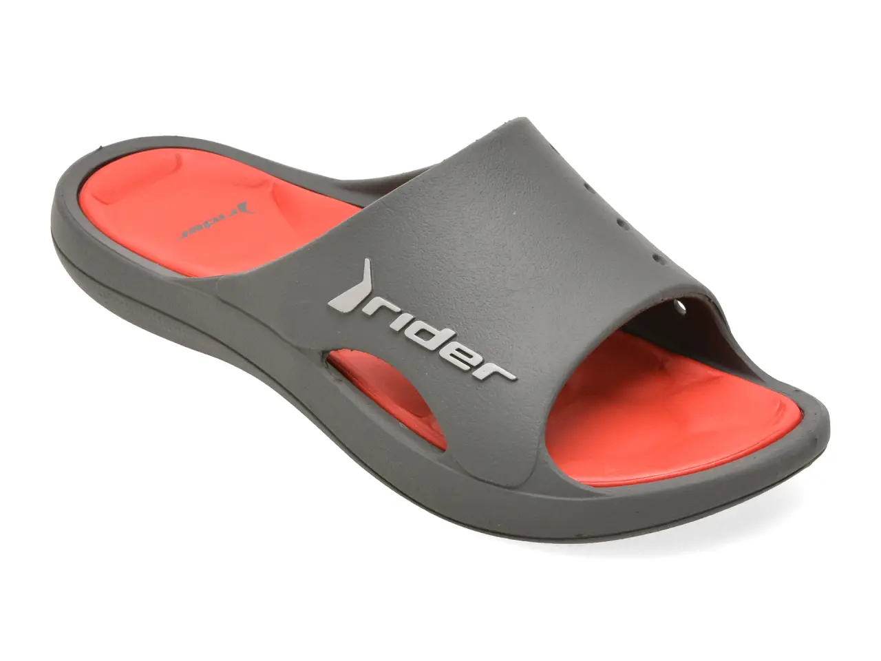 Papuci RIDER gri, BAY XIV AD, din pvc
