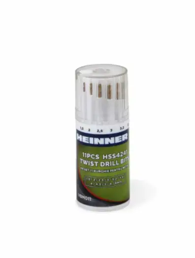 Set 11 burghie pentru metal, Dimensiuni: 1,5-2-2,5-3-3,2-3,5-4-4,5-5-6-8mm