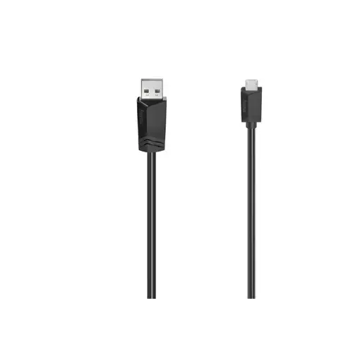 Cablu de date Hama 200608, USB-A - microUSB, 1.5m (Negru)