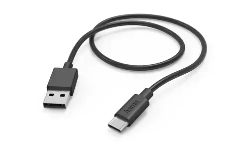 Cablu date Hama 201594, USB-A - USB-C, 1m (Negru)