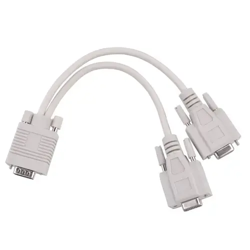 Adaptor VGA, 15 pin male x 15 pin female, Alb