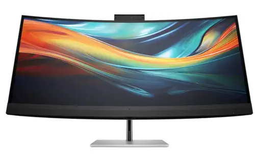 Monitor IPS LED HP 39.7inch 740pm S7Pro, WUHD (5120 x 2160), HDMI, DisplayPort, Ecran curbat, Boxe (Argintiu)