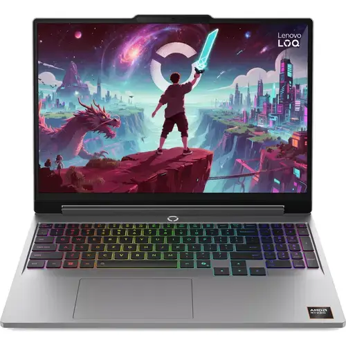 Laptop Gaming Lenovo LOQ 15AHP11 (Procesor AMD Ryzen™ 7 250 (16M Cache, up to 5.1 GHz), 15.3inch WUXGA IPS 165Hz, 16GB, 512GB SSD, NVIDIA GeForce RTX 5060 @8GB, Windows 11 Home, Gri)
