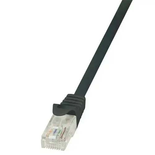 Cablu de retea plat, Logilink , Cat.6A U/UTP SlimLine, 10 m, negru