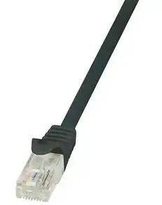 Cablu UTP LogiLink CP1093U, Patchcord, CAT.5e, 10m (Negru)