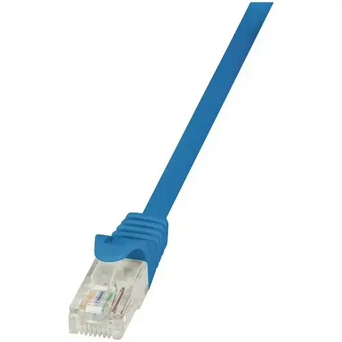 Cablu UTP LOGILINK Cat6, cupru-aluminiu, 5 m, albastru, AWG24, CP2076U