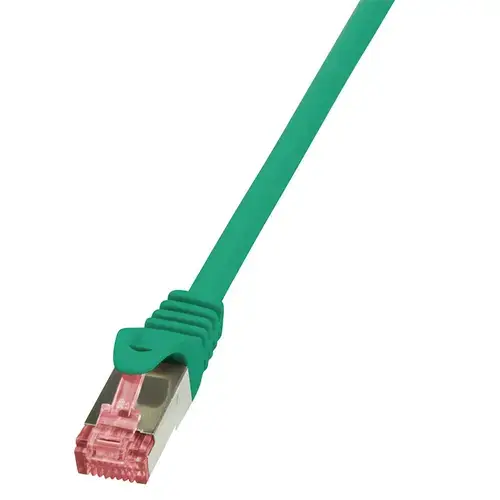 Cablu S/FTP LOGILINK Cat6, LSZH, cupru, 7.5 m, verde, AWG27, dublu ecranat CQ2085S