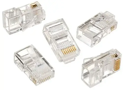 Mufe RJ-45 Gembird LC-8P8C-001/100, pentru cablu UTP, Cat5e, conector RJ-45 (T), plastic, 100 buc.