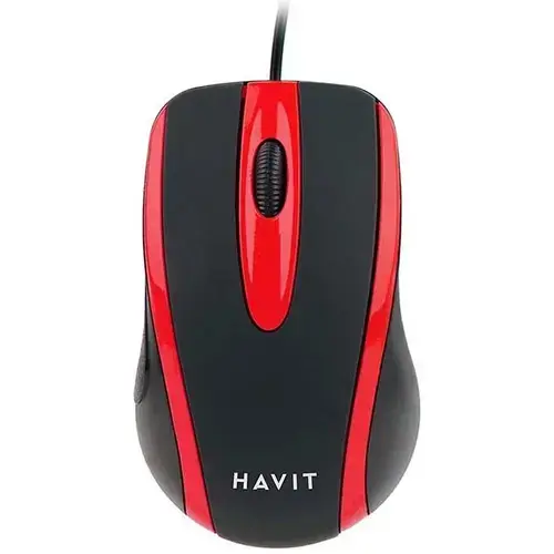 Mouse Havit MS753-BR, 1000 DPI (Rosu/Negru)