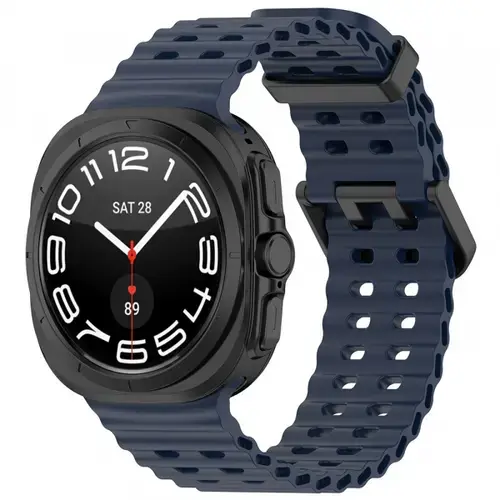 Curea Techsuit W062 pentru Samsung Galaxy Watch Ultra, Albastru